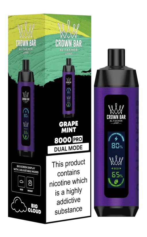 Crown Bar 8000 Pro - Grape Mint