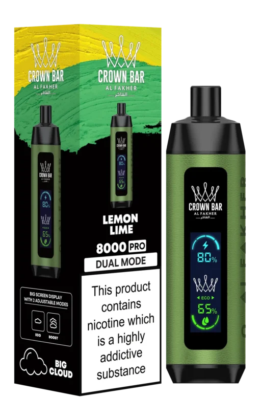 Crown Bar 8000 Pro - Lemon Lime