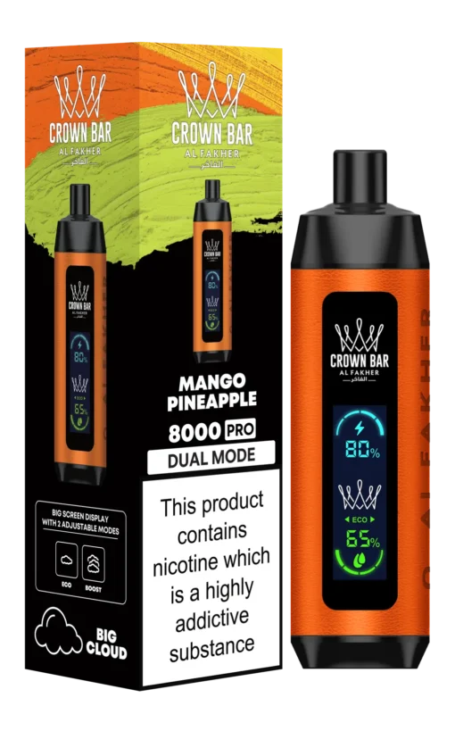 Crown Bar 8000 Pro - Mango Pineapple