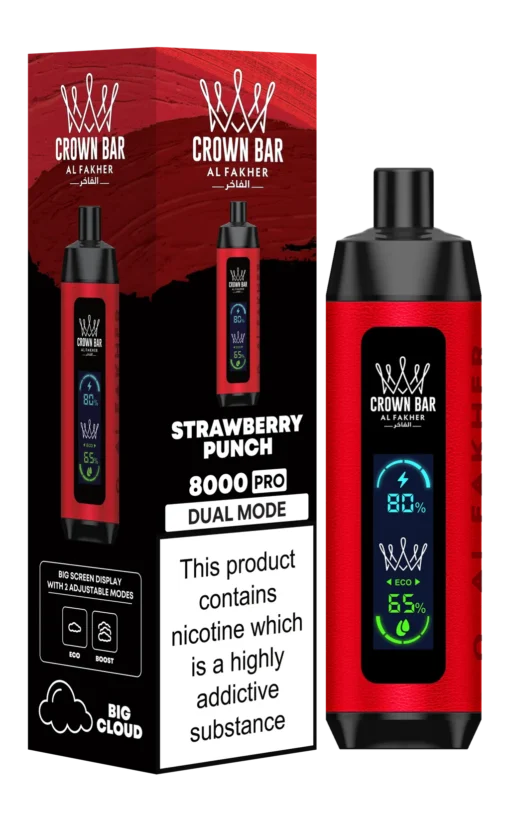 Crown Bar 8000 Pro - Strawberry Punch